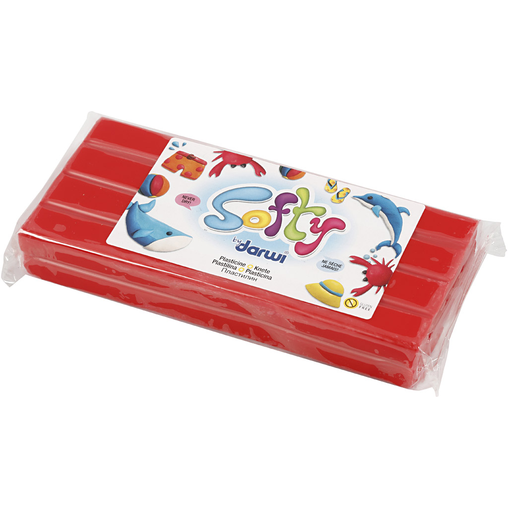 Softy modelleerimissavi, punane, 500 g/ 1 pakk - Image 2