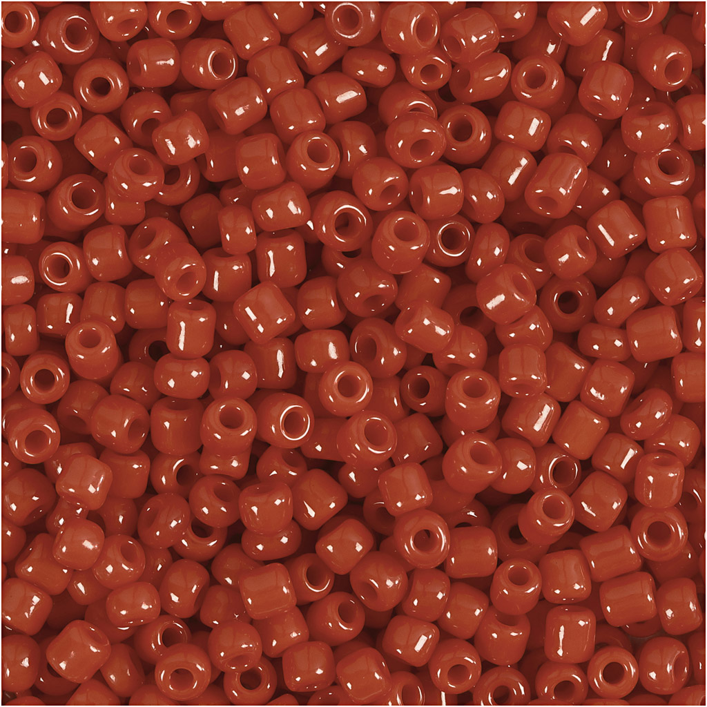Seed Beads, dia. 3 mm, suurus 8/0, augu suurus 0,6-1,0 mm, tumepunane, 25 g/ 1 pakk