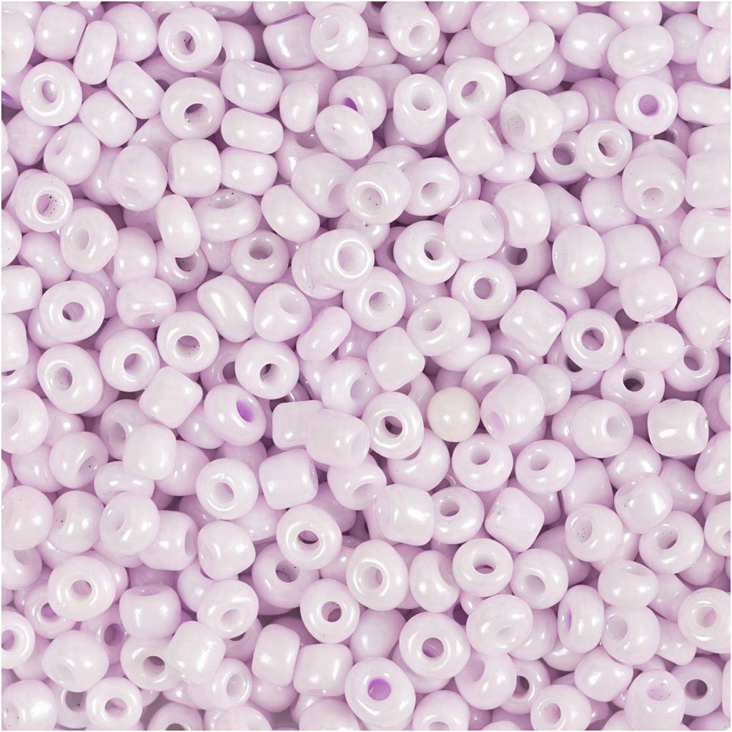 Seed Beads, dia. 3 mm, suurus 8/0, augu suurus 0,6-1,0 mm, pehme roosa, 25 g/ 1 pakk - Image 3