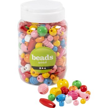 Puiduhelmed, suurus 5-28 mm, augu suurus 2,5-3 mm, ca. 466 tk, värvivalik, 175 g, 400 ml/ 1 ämber.