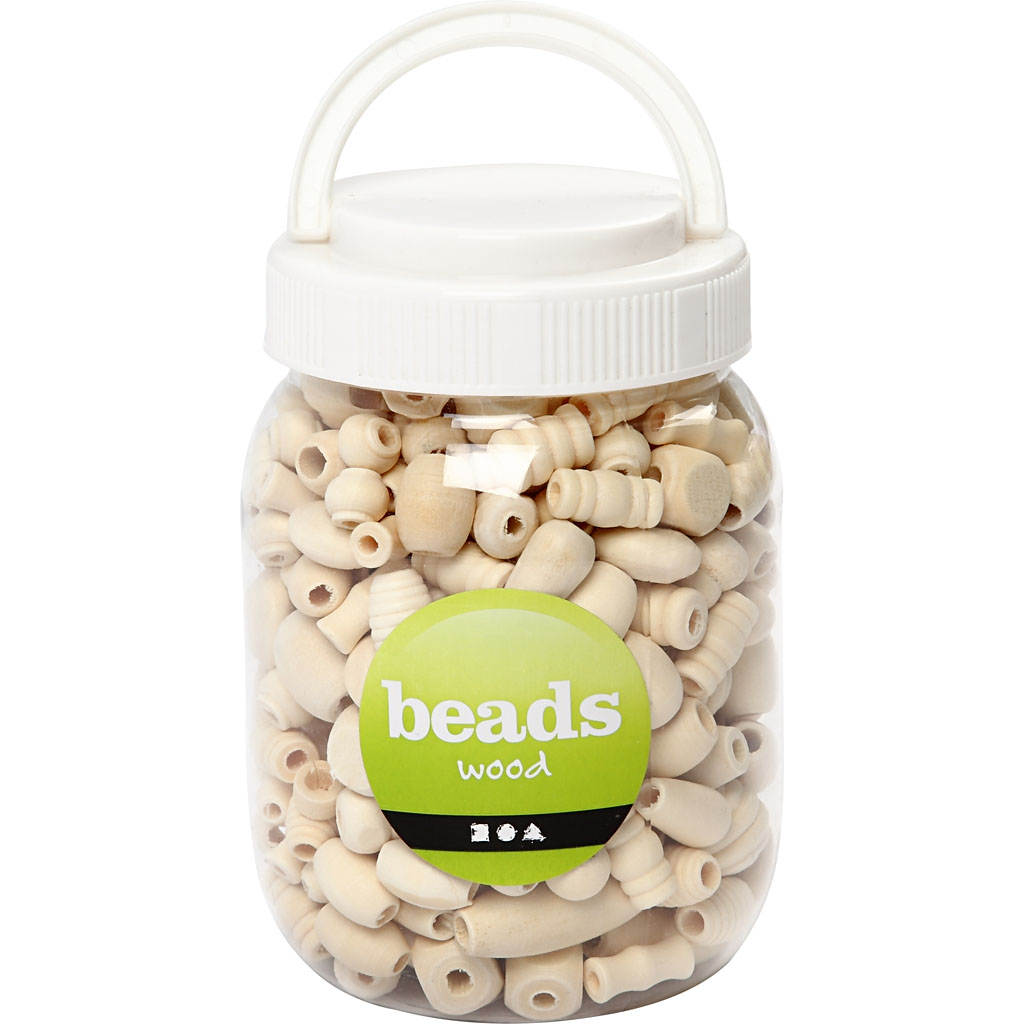 Puuhelmed, suurus 5-28 mm, augu suurus 2,5-3 mm, 175 g, 400 ml/ 1 ämber - Image 2