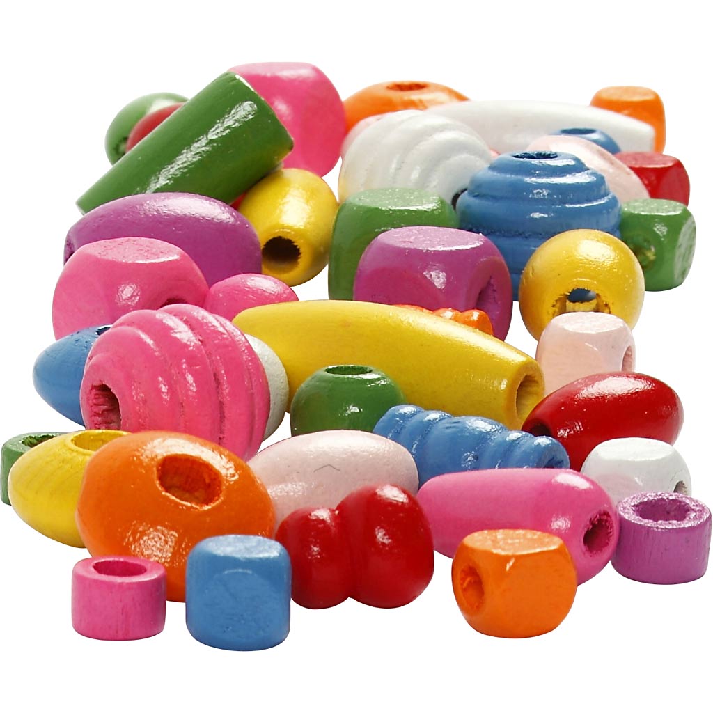 Puidust helmed, diameeter. 5-28 mm, augu suurus 2,5-3 mm, erinevad värvid, 800 g, 2 L/ 1 ämber. - Image 3