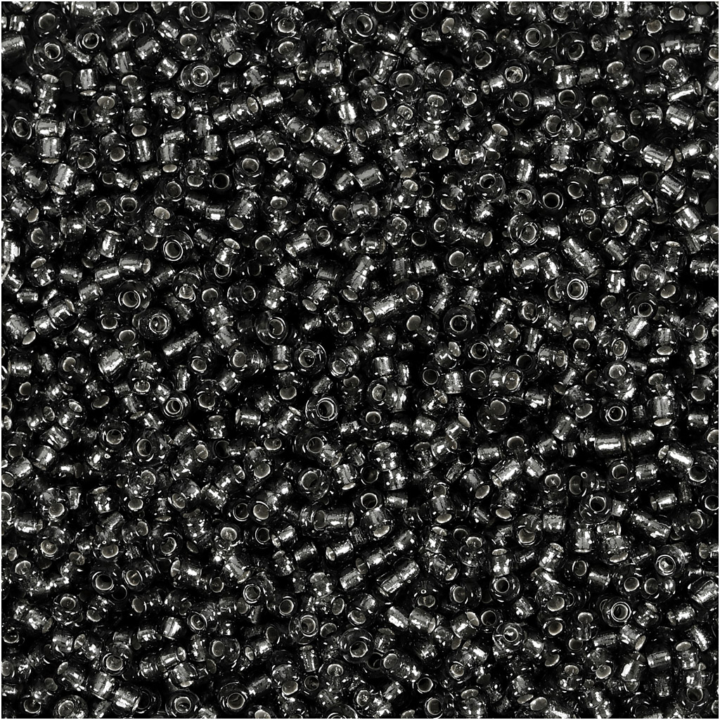 Seed Beads, dia. 1,7 mm, suurus 15/0, augu suurus 0,5-0,8 mm, hallikasroheline, 500 g/ 1 kott.