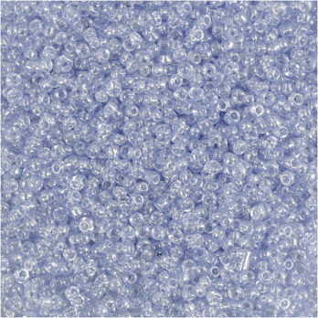 Seed Beads, dia. 1,7 mm, suurus 15/0, augu suurus 0,5-0,8 mm, helesinine, 25 g/ 1 pakk