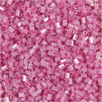 Seed Beads 2-lõikega, diameeter. 1,7 mm, suurus 15/0, augu suurus 0,5 mm, roosa, 500 g/ 1 kott