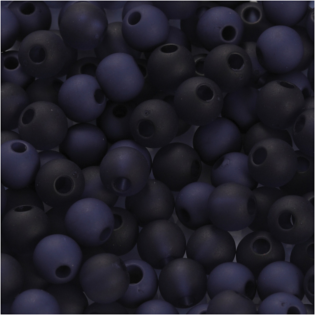 Plastist helmed, diameeter. 6 mm, augu suurus 2 mm, ca. 150 tk, sinine, 40 g/ 1 pakk