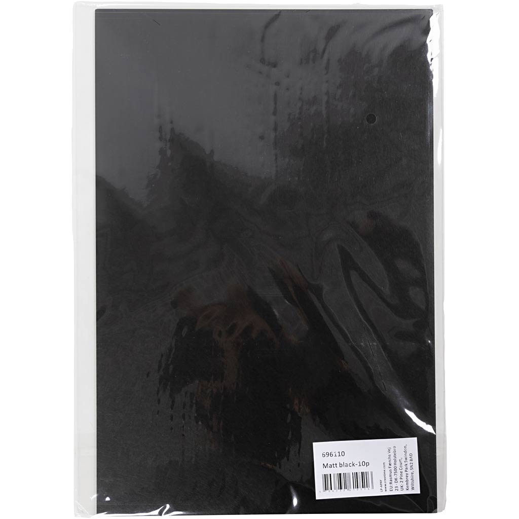Kahanevad plastiklehed, A4, must, 10 lehte/ 1 pakk - Image 2