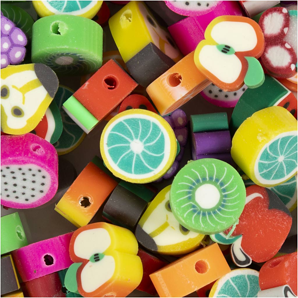 Figuuri helmed, puuviljad, diameeter. 10 mm, augu suurus 1,5 mm, 60 tk/ 1 pakk