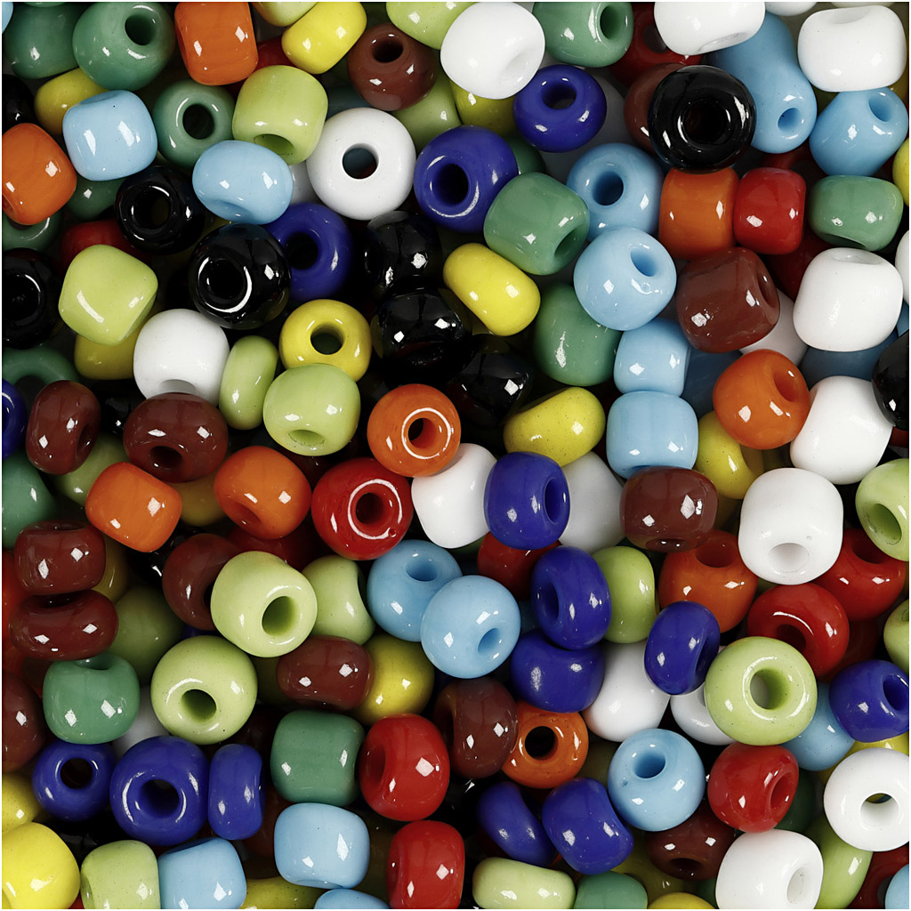 Seed Beads, dia. 4 mm, suurus 6/0, augu suurus 0,9-1,2 mm, värvivalik, 130 g/ 1 pakk. - Image 3