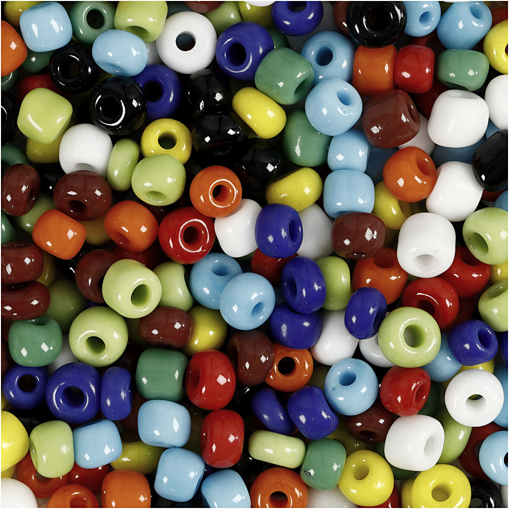 Seed Beads, dia. 4 mm, suurus 6/0, augu suurus 0,9-1,2 mm, värvide valik, 1000 g/ 1 tünn. - Image 3