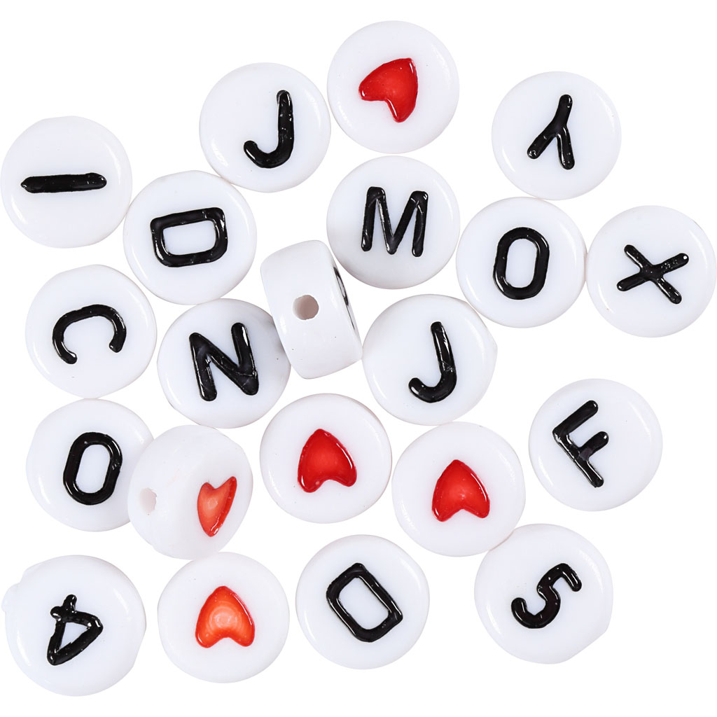 Kirjahelmed, suurus 7 mm, augu suurus 1,2 mm, ca. 1500 tk, valge, 200 g/ 1 pakk - Image 3