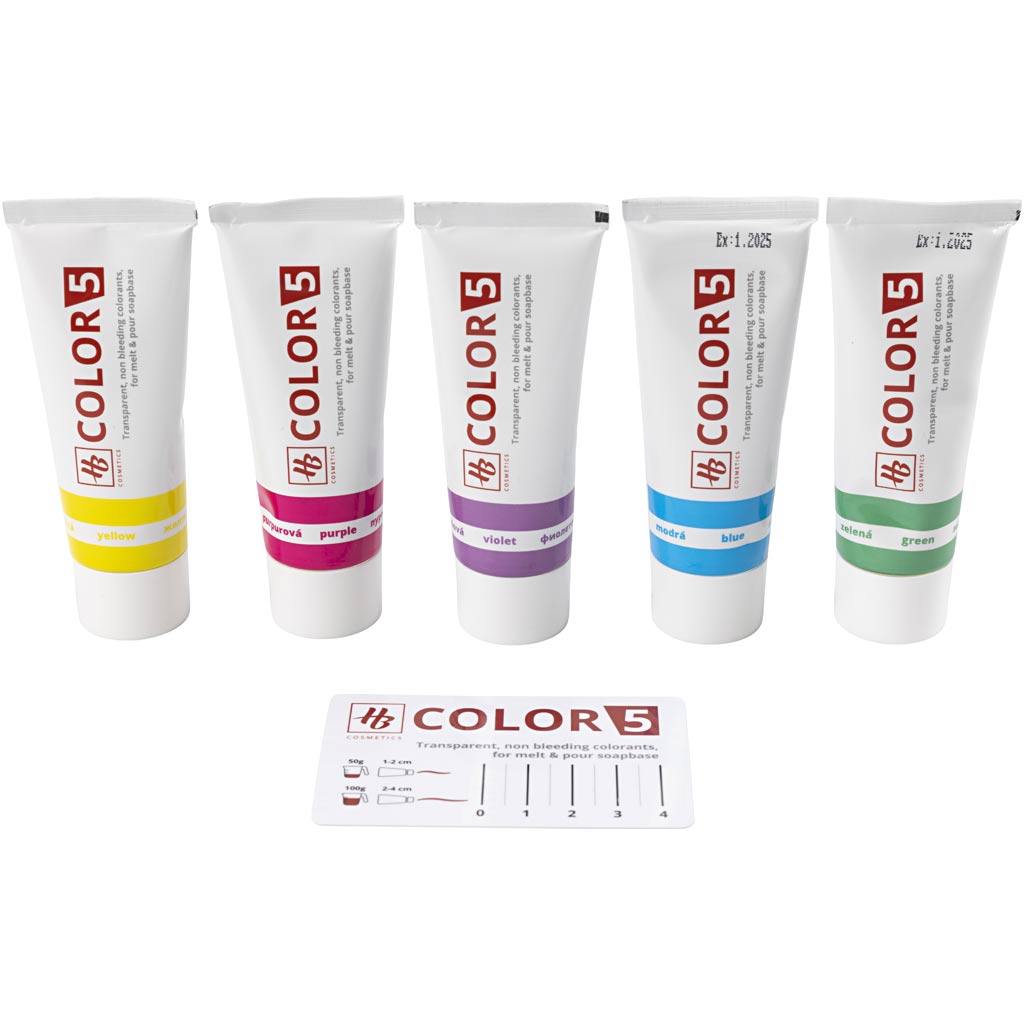 Seebivärv, erinevad värvid, 5x30 g/ 1 pakend