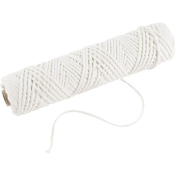 Tikk, sobib kastetud küünaldele (diameeter 30 mm) ja vormitud küünaldele (diameeter 80-100 mm) , W: 2 mm, 100 g, 50 m/ 1 rull.