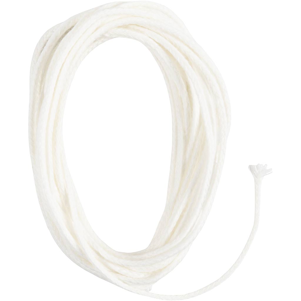 Wick for Beeswax Sheets, kasutamiseks mesilasvaha plaatidest valmistatud küünaldega, nr. 3, paksus 2-3 mm, 100 g, 3 m/ 1 pakk