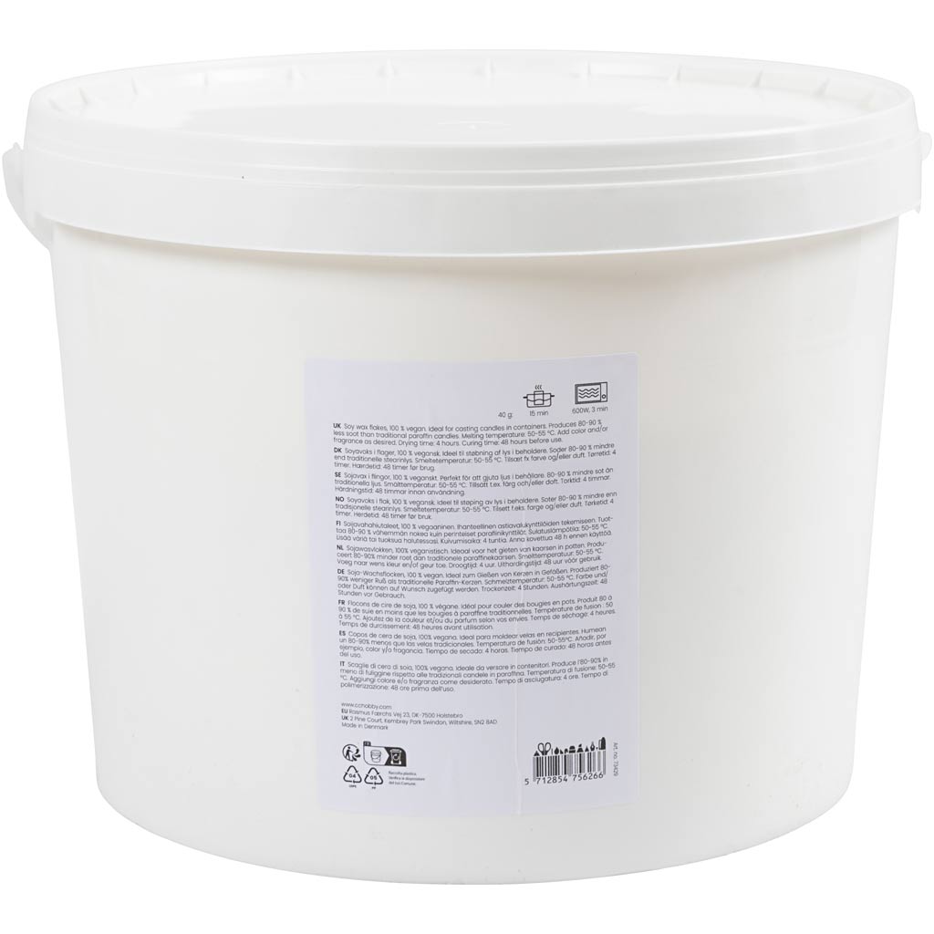 Sojavaha, küünlad konteinerites, 5 kg/ 1 pakk - Image 2