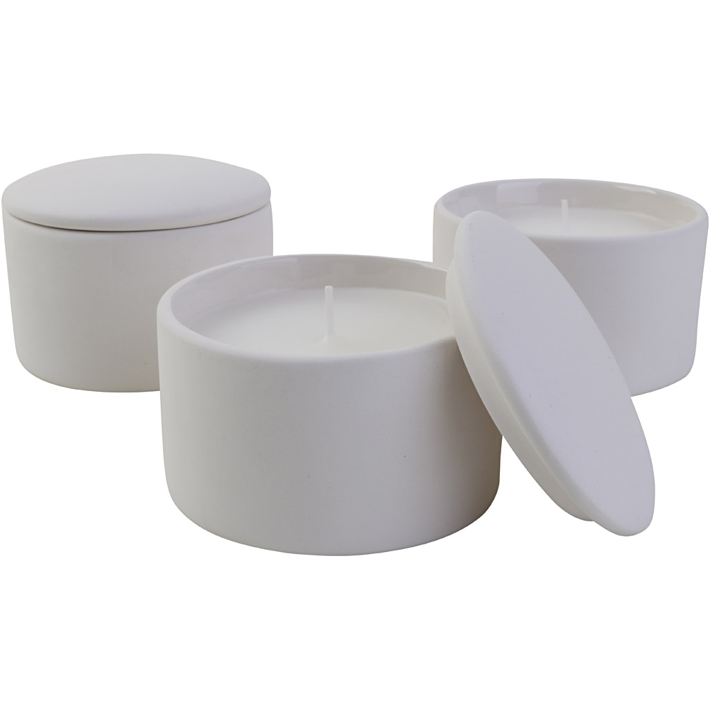 Klaasküünla purgi koos küünlaga, suurus 9x9x6,7 cm, 12 tk/ 1 pakk