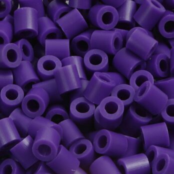 Fuse Beads, suurus 5x5 mm, augu suurus 2,5 mm, keskmine, tumelilla (32234), 1100 tk/ 1 pakk