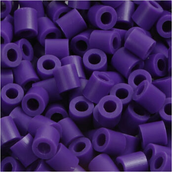 Fuse Beads, suurus 5x5 mm, augu suurus 2,5 mm, keskmine, tumelilla (32234), 6000 tk/ 1 pakk