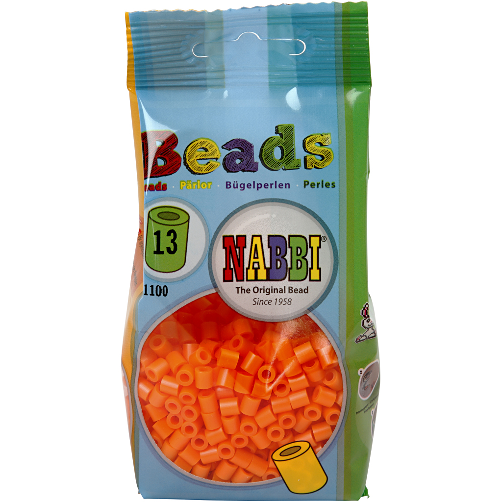 Kaitsehelmed, suurus 5x5 mm, augu suurus 2,5 mm, keskmine, läbipaistev oranž (32233), 1100 tk/ 1 pakk - Image 2