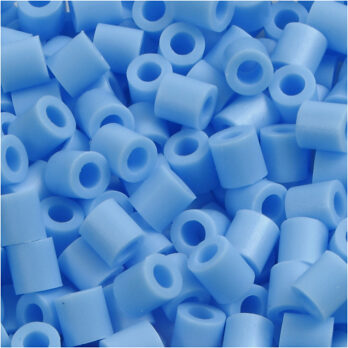 Fuse Beads, suurus 5x5 mm, augu suurus 2,5 mm, keskmine, pastelsinine (32224), 1100 tk/ 1 pakk