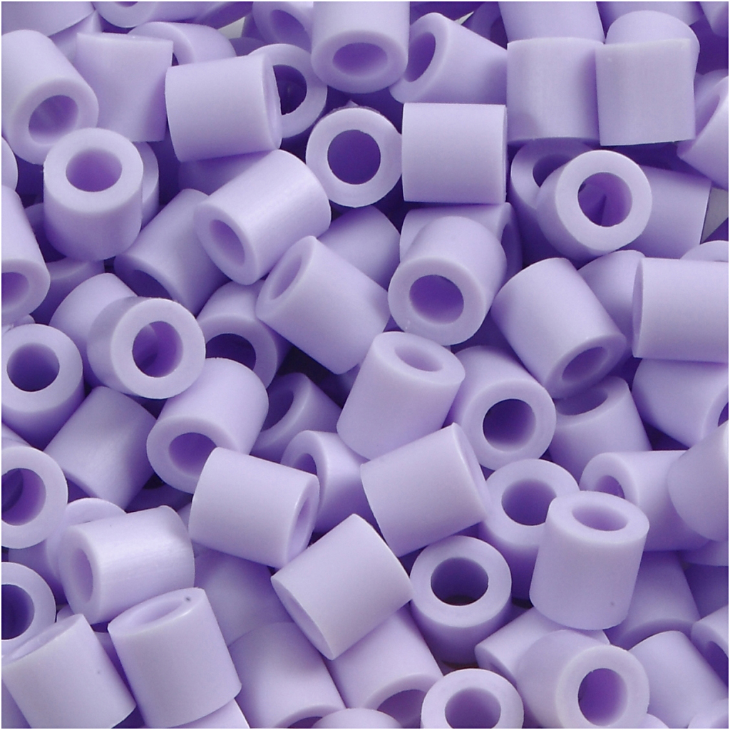 Fuse Beads, suurus 5x5 mm, augu suurus 2,5 mm, keskmine, lilla (32245), 6000 tk/ 1 pakk