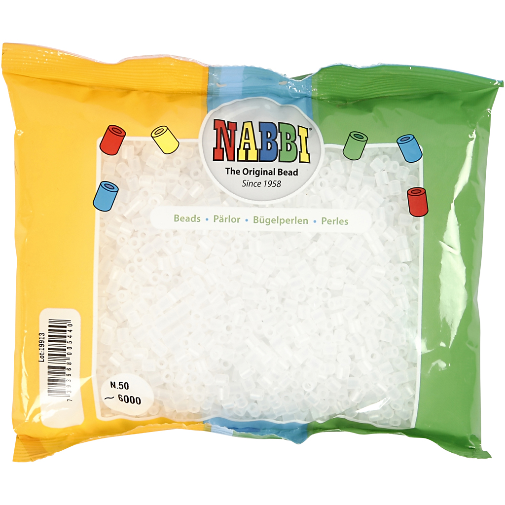 Sulavhõbedad, suurus 5x5 mm, augu suurus 2,5 mm, keskmise suurusega, läbipaistev läbipaistev (32264), 6000 tk/ 1 pakk - Image 2