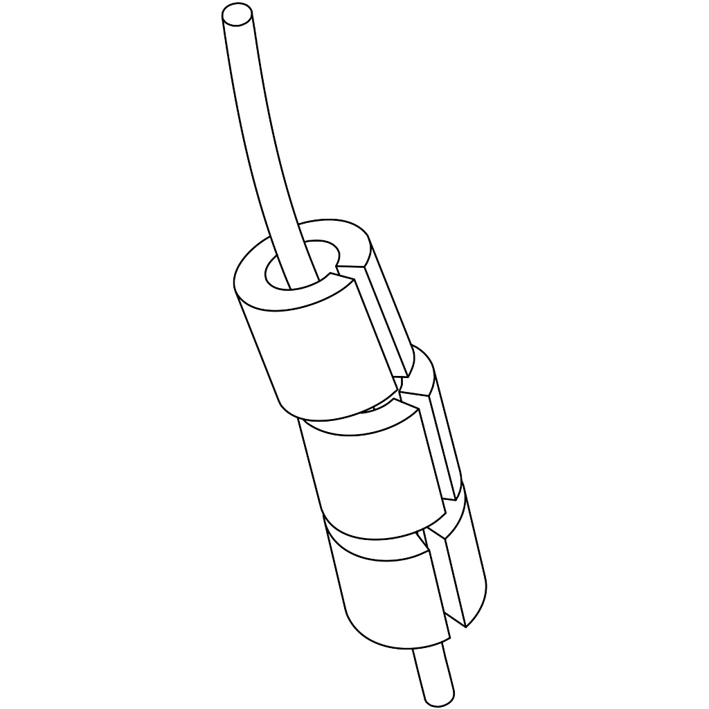 Kaitsehelmed Splitiga, suurus 5x5 mm, augu suurus 2,5 mm, keskmise suurusega, standardvärvid, 1100 tk / 1 pakk - Image 3