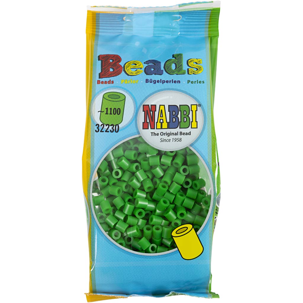 Kaitsehelmed, suurus 5x5 mm, augu suurus 2,5 mm, keskmine, roheline (32230), 1100 tk/ 1 pakk - Image 2