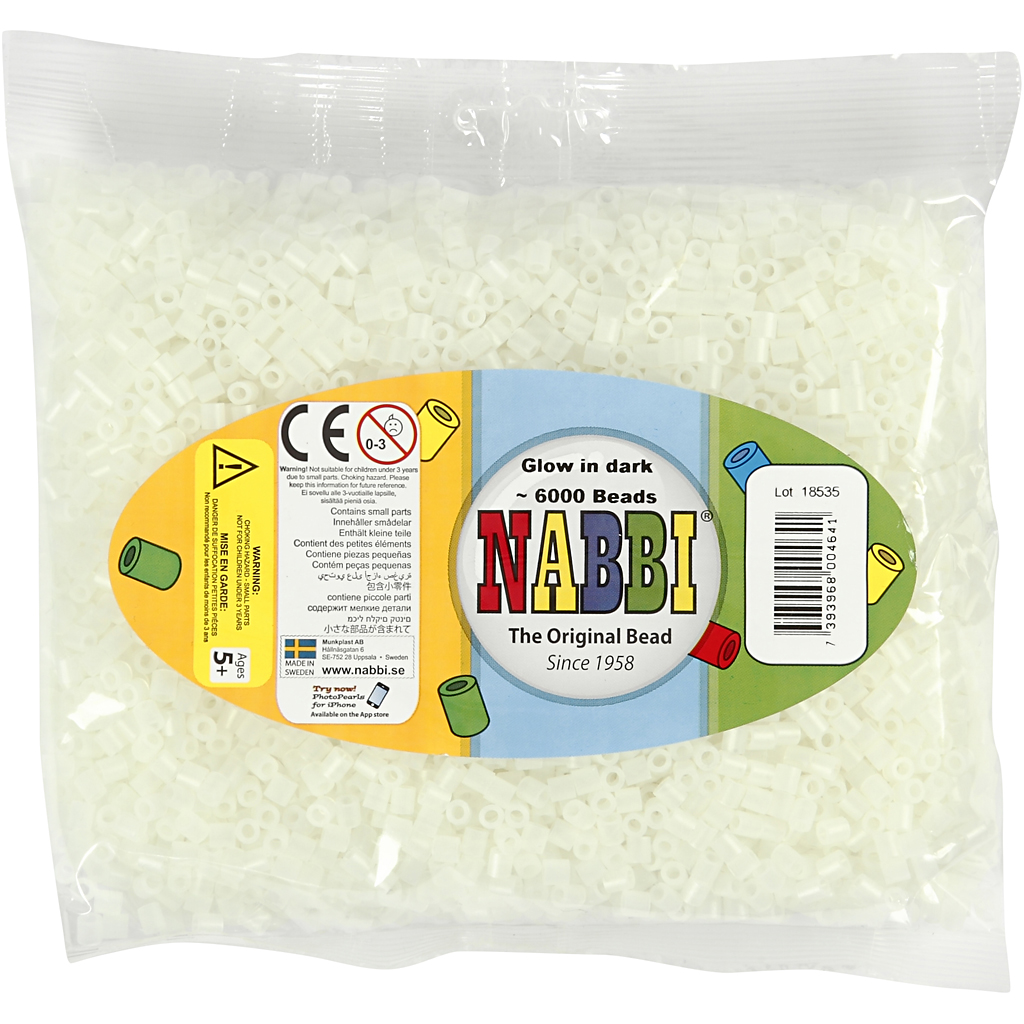 Kaitsehelmed, suurus 5x5 mm, augu suurus 2,5 mm, keskmine, helendav, 6000 tk/ 1 pakk - Image 2