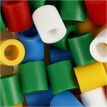 Kaitsehelmed, suurus 10x10 mm, augu suurus 5,5 mm, JUMBO, standardvärvid, 1000 tk / 1 pakk