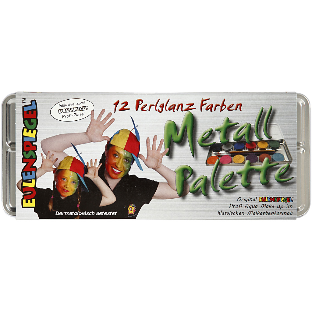 Veepõhine näovärv, valge, 12 värvi/ 1 komplekt - Image 2