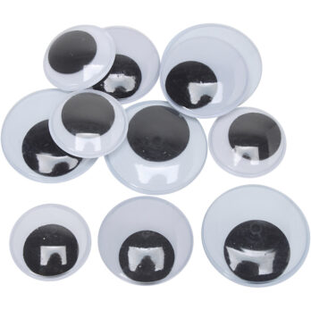 Wiggly Eyes, suurus 30+35+40 mm, Maxi, 150 paari, 300 tk/ 1 pakk