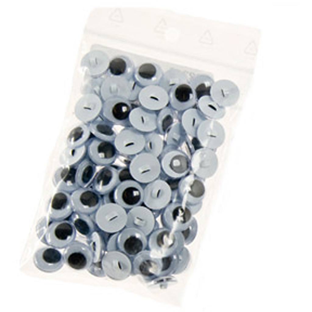 Googly Eyes, suurus 12 mm, 50 paari, 100 tk/ 1 kott