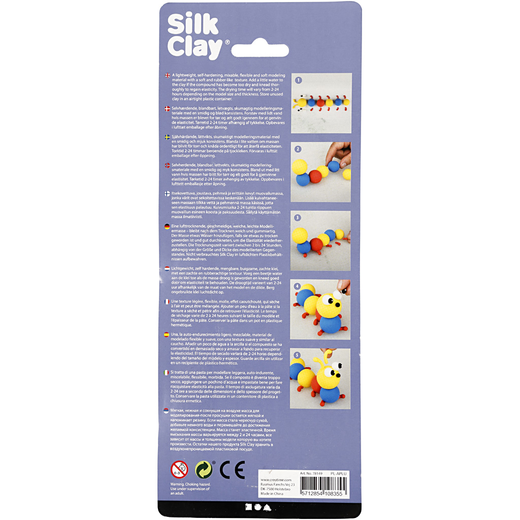 Silk Clay®, sinine, punane, kollane, 3x14 g/ 1 pakk - Image 3