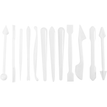 Modelleerimispulgad, suurus 12,7-14,3 cm, valge, 12 tk/ 1 pakk