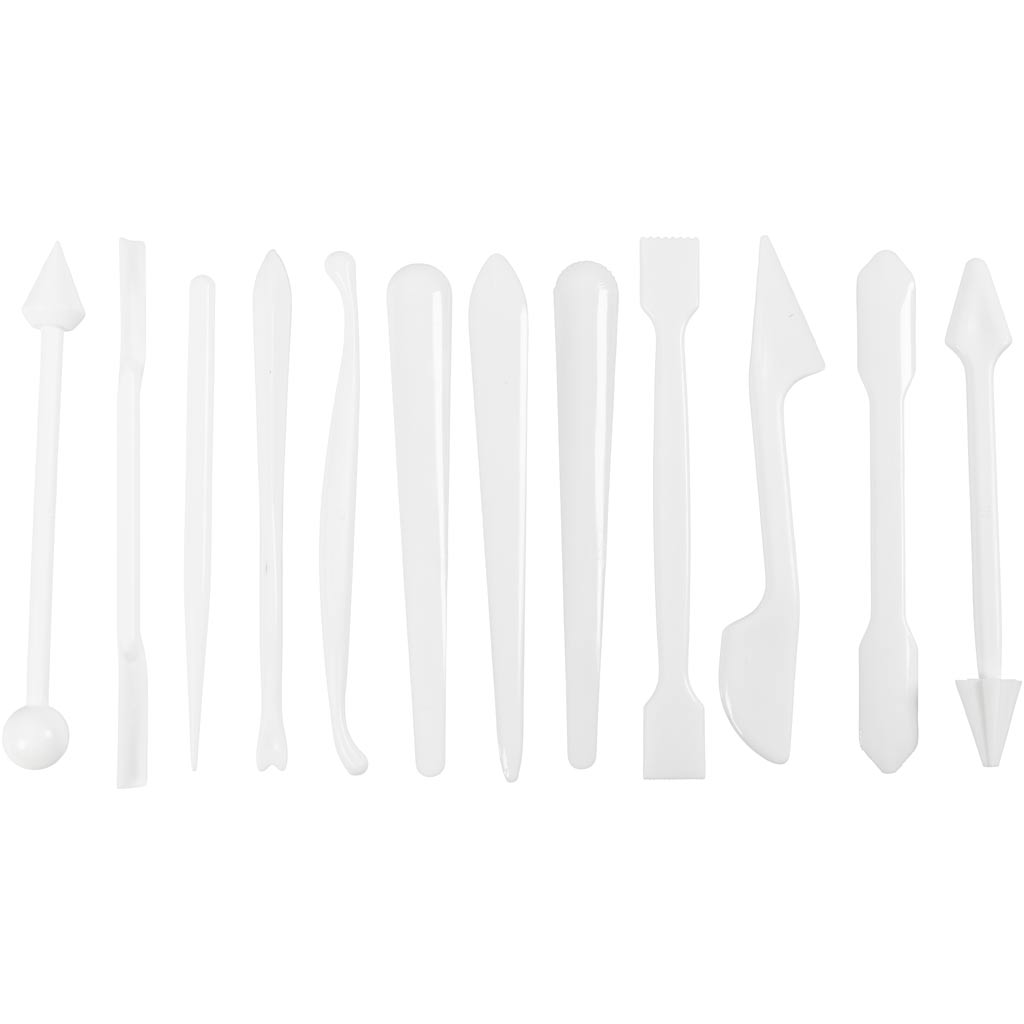 Modelleerimispulgad, suurus 12,7-14,3 cm, valge, 12 tk/ 1 pakk