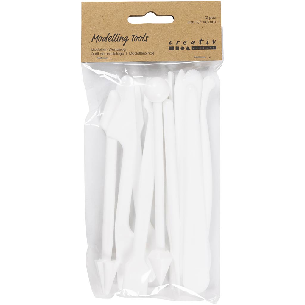 Modelleerimispulgad, suurus 12,7-14,3 cm, valge, 12 tk/ 1 pakk - Image 2
