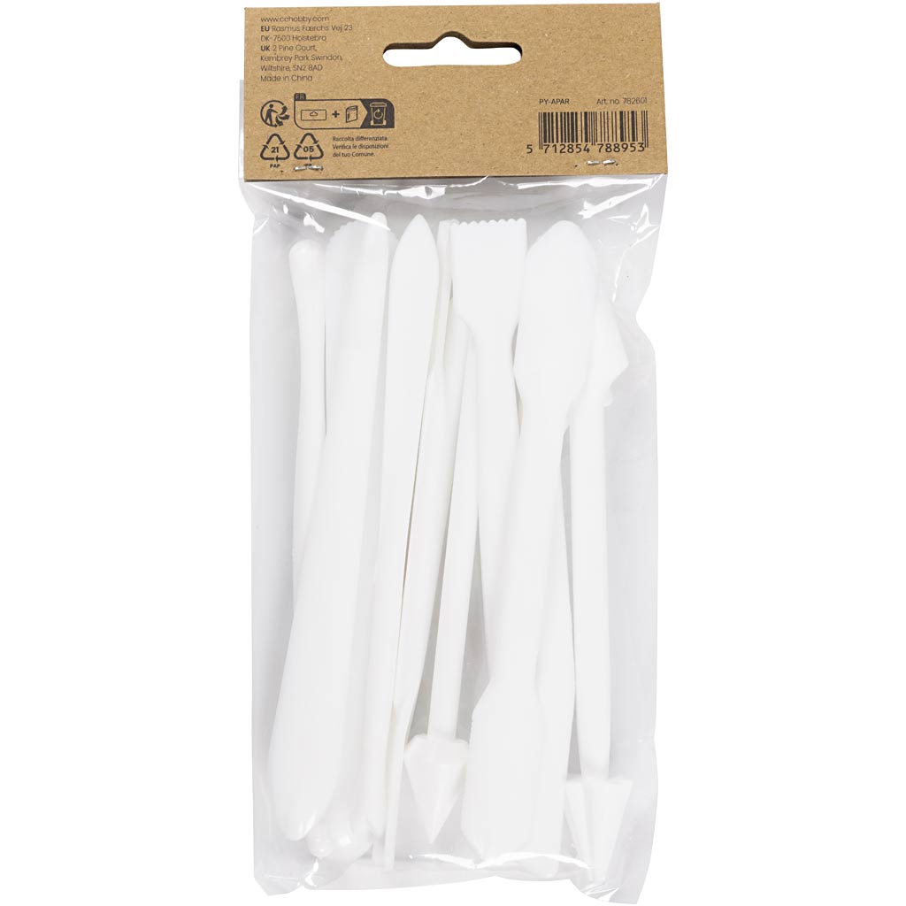 Modelleerimispulgad, suurus 12,7-14,3 cm, valge, 12 tk/ 1 pakk - Image 3