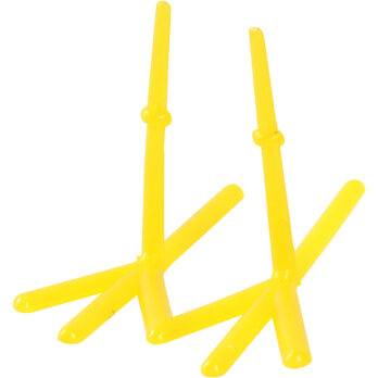 Kanajalad, H: 28 mm, L: 37 mm, kollane, 50 tk/ 1 pakk