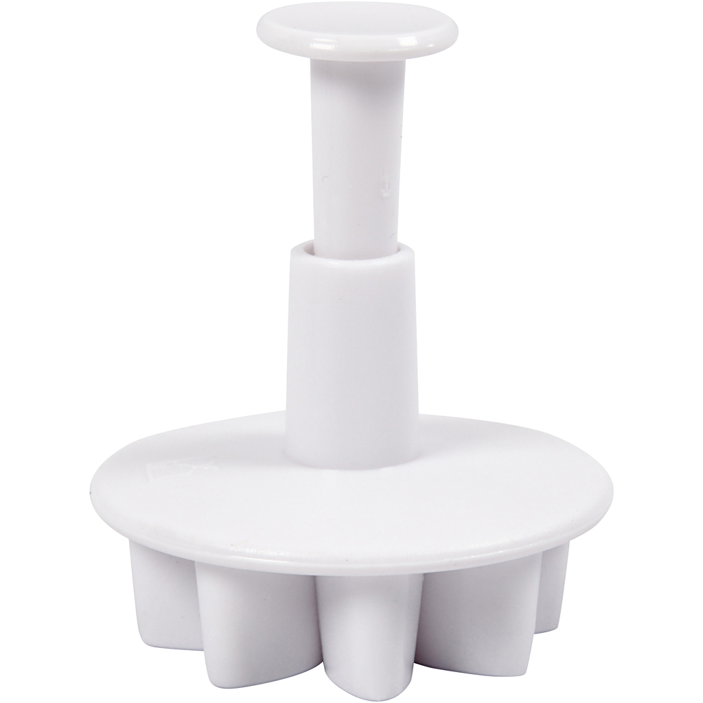 Kujundusküpsisevormid, lill, diameeter. 2,3+2,8+3,6+4,4 cm, valge, 4 tk/ 1 pakk - Image 4