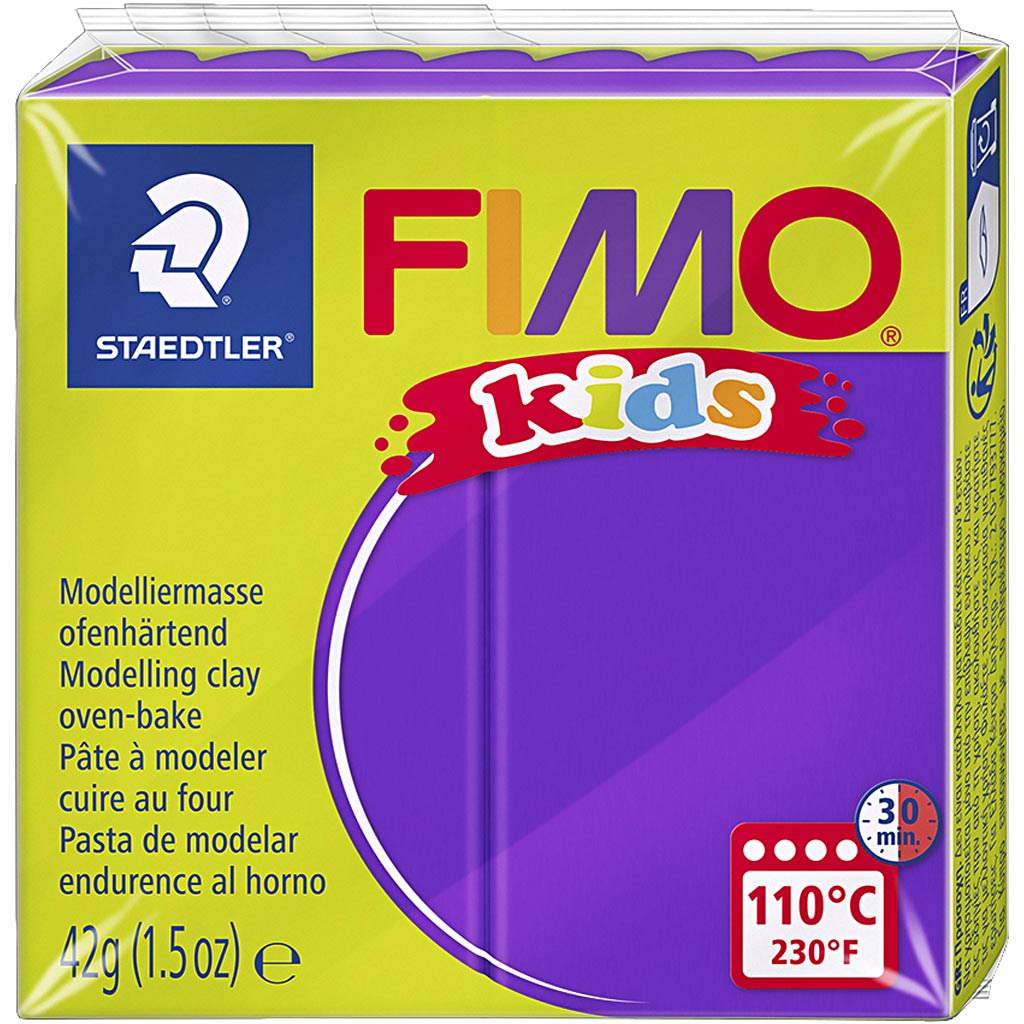 FIMO® Kids Clay, lilla, 42 g/ 1 pakk