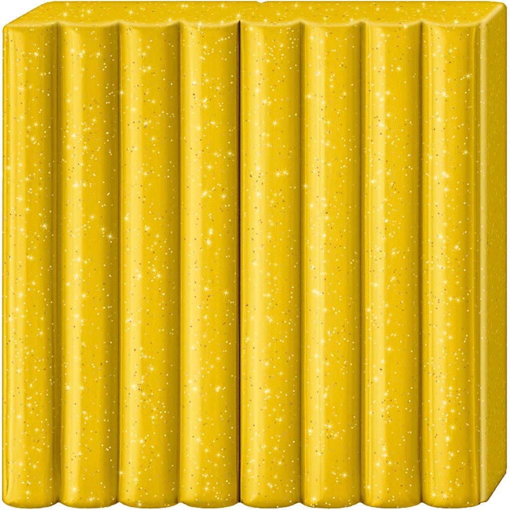 FIMO® Kids Clay, glitter, kuldne, 42 g/ 1 pakk - Image 3