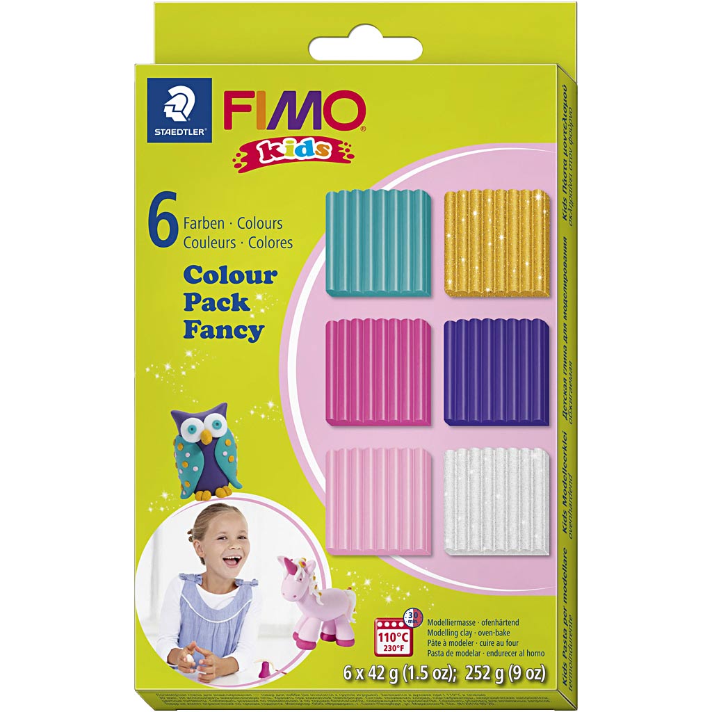 FIMO® Kids Clay, lisavärvid, 6x42 g/ 1 pakk - Image 2