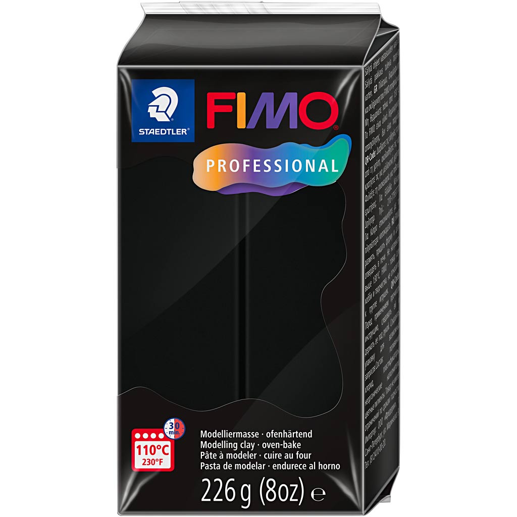 FIMO® Professional Jewellery Clay, must, 226 g/ 1 pakk