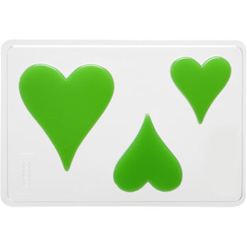 Valuvorm, süda, H: 6+8+10 cm, D. 9 mm, suurus 14,9x22 cm, 1 tk.