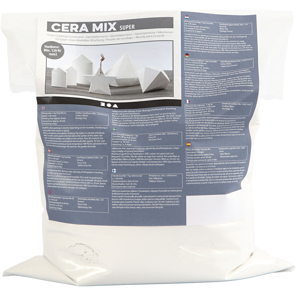 Cera-Mix Super valukips, valge, 5 kg/ 1 pakk