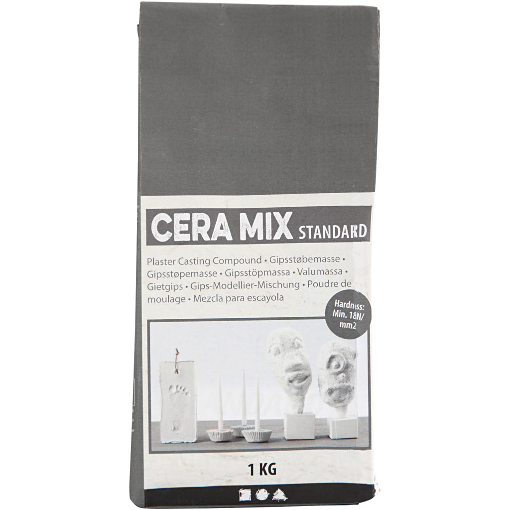Cera-Mix Standard valukips, helehall, 1 kg - Image 2