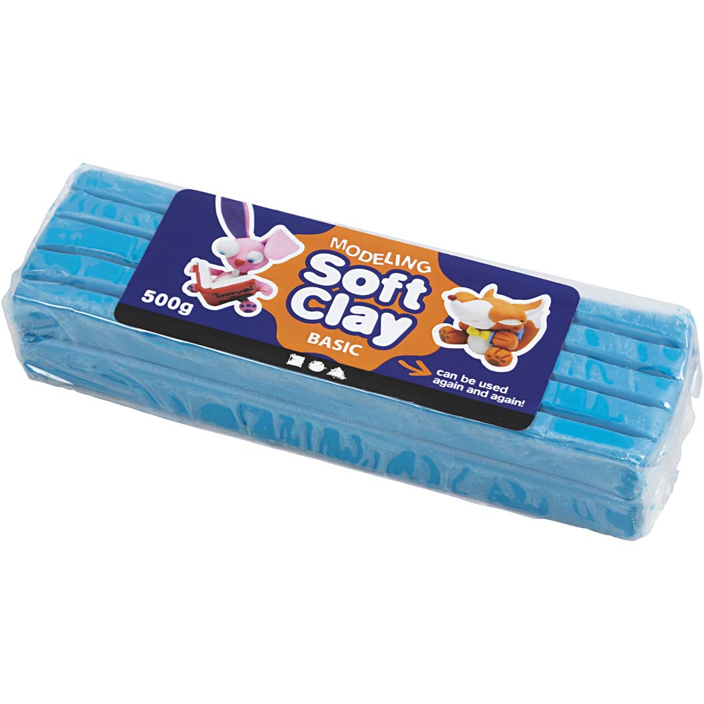Modelleerimissavi, suurus 13x6x4 cm, sinine, 500 g/ 1 pakk - Image 2