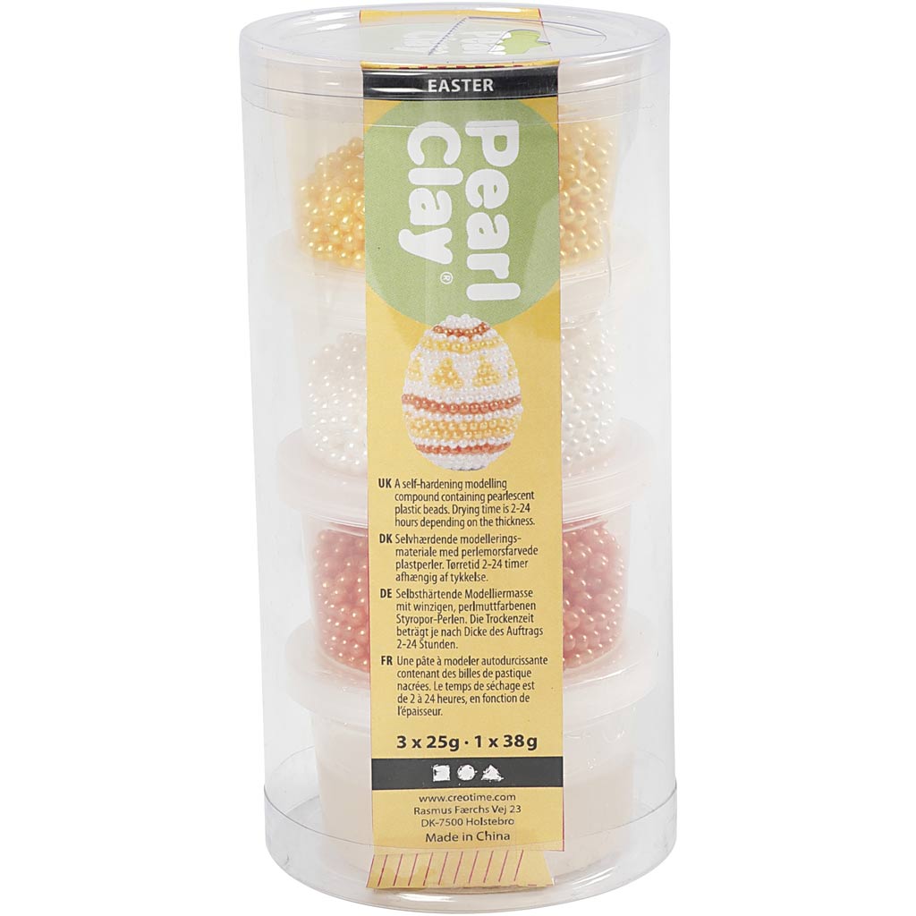 Pearl Clay®, oranž, valge, kollane, 3x25+38 g, 1 komplekt - Image 2