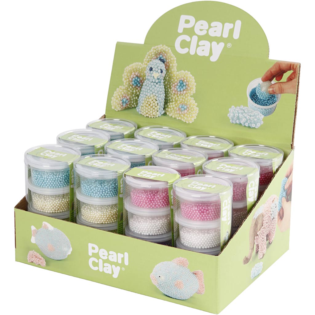 Pearl Clay®, erinevad värvid, 12 komplekti/ 1 pakk